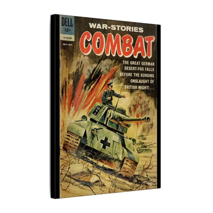 Combat Sept 1962 canvas wall art, earthy tones, matte finish, eco-friendly material, ready to hang for home or living room