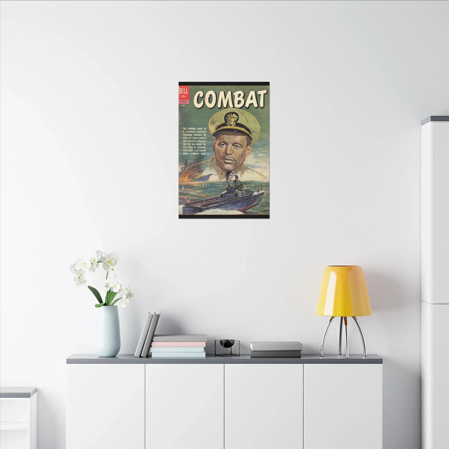 Close-up of the canvas texture highlighting the beige and navy color blending, showcasing the vintage painting style from