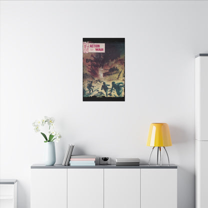 Close-up of the textured canvas surface with subtle brushstroke details and a beige finish, highlighting the material's