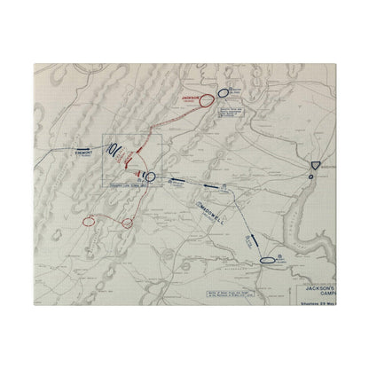 Close-up of textured canvas surface highlighting the detailed brushwork and aged finish of the 1862 Jackson's Valley