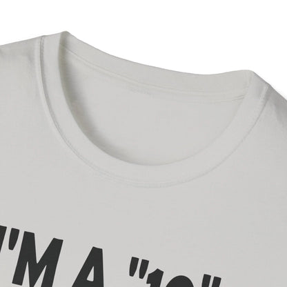 Close-up of the black unisex softstyle cotton T-shirt's collar seam highlighting smooth stitching and relaxed fit from a