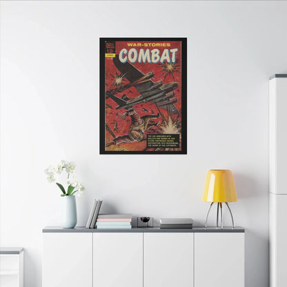 Close-up of textured beige canvas surface with visible weave pattern and subtle stitching details at the edges.