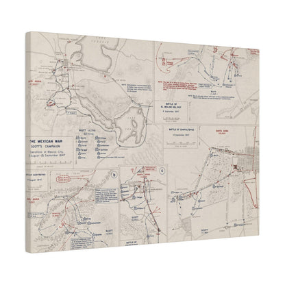 Detailed view of the canvas edge with visible stitching and textured surface, highlighting the archival print's durable