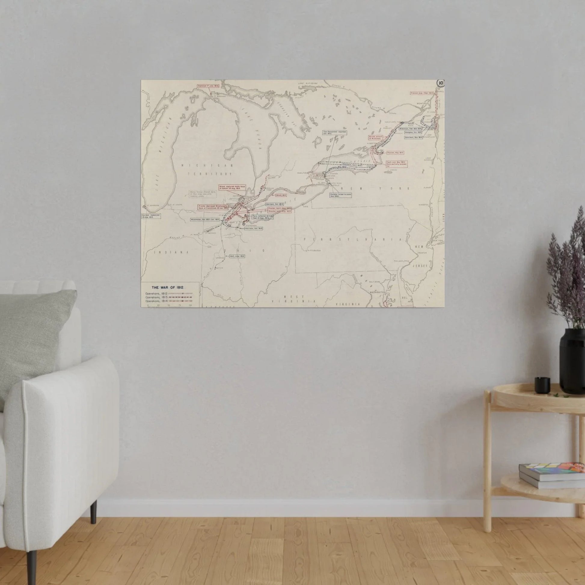 War of 1812, Operations In The North 1812-1814 - Pacific Sky Games