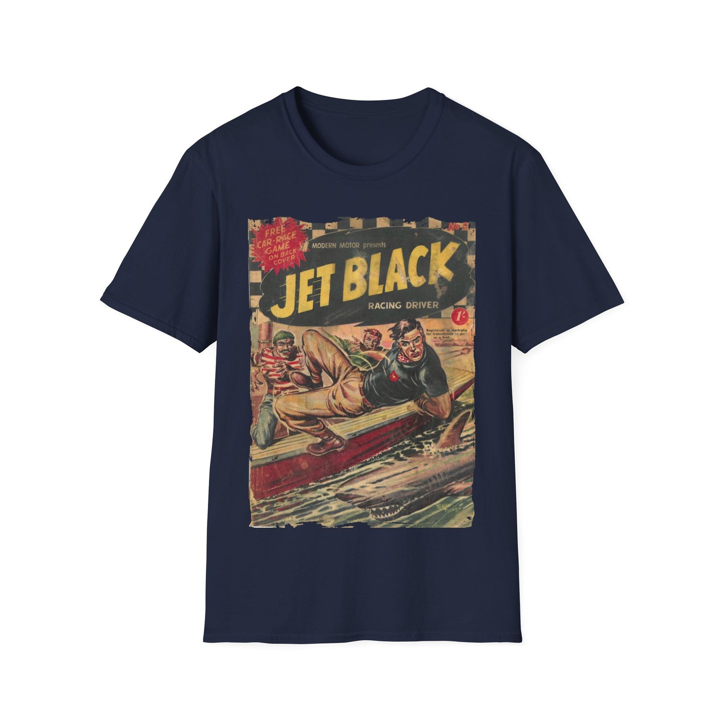 Jet Black No.5 - Unisex Softstyle T-Shirt
