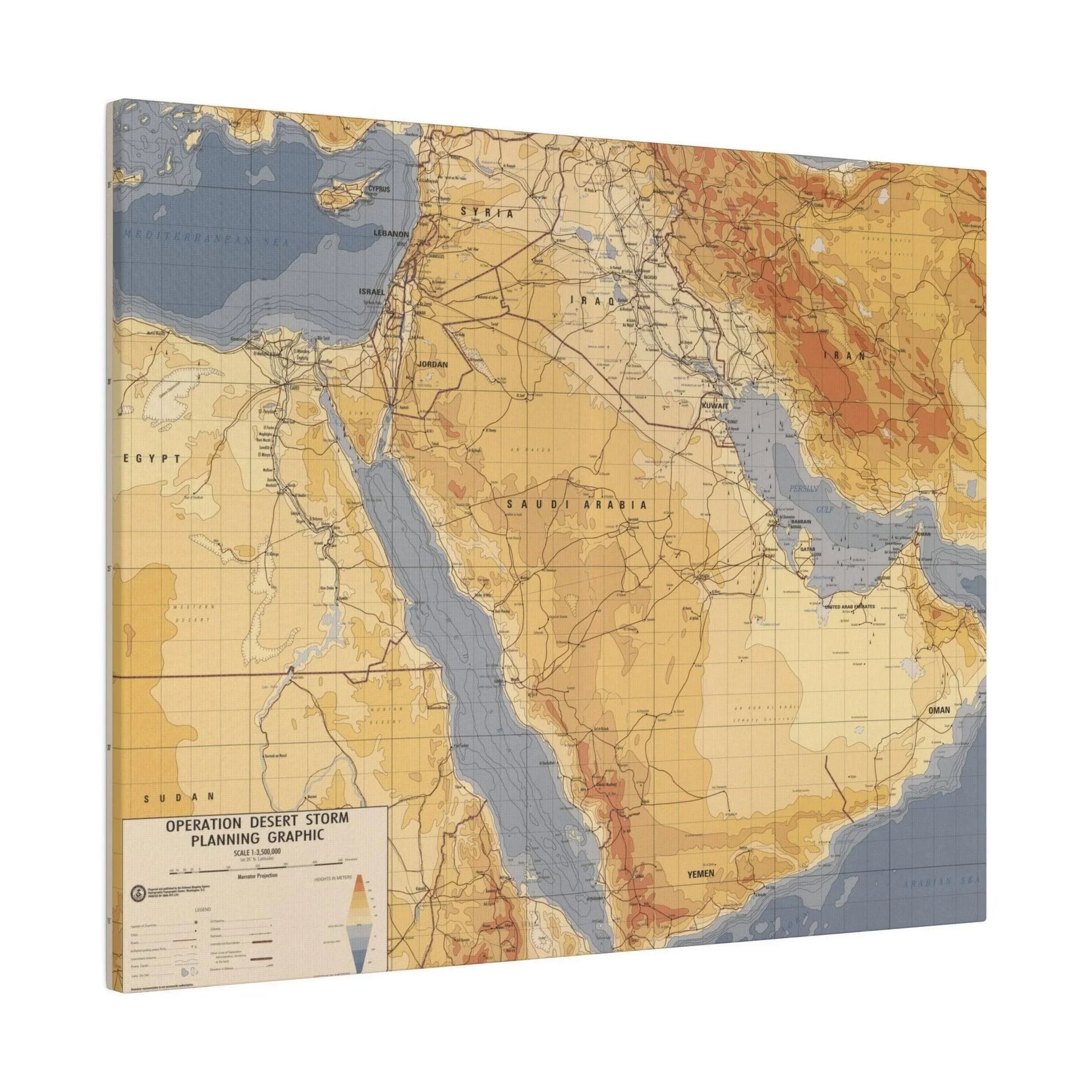 Operation Desert Storm Planning Graphic - Pacific Sky Games
