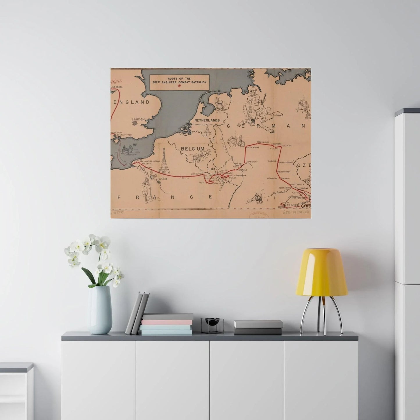Route of the 281st Engineer Combat Battalion 3 November 1944 to 8 May 1945 - Pacific Sky Games