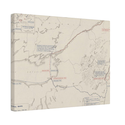 Close-up of textured canvas surface highlighting aged, faded detailing and subtle brushstroke patterns from an upward angle.