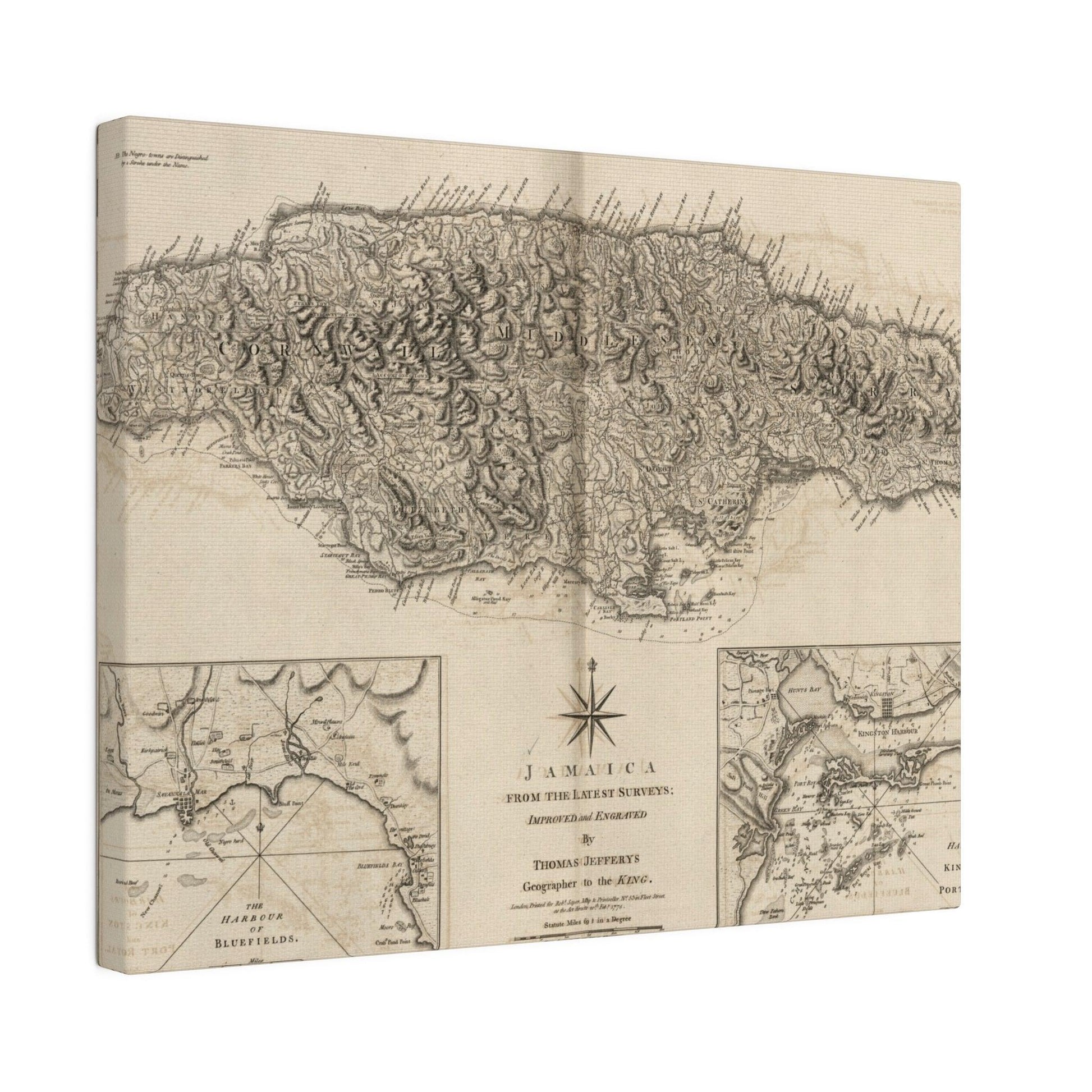 Close-up of the Jamaica canvas texture highlighting vibrant, hand-painted brushstrokes in warm yellow and orange hues