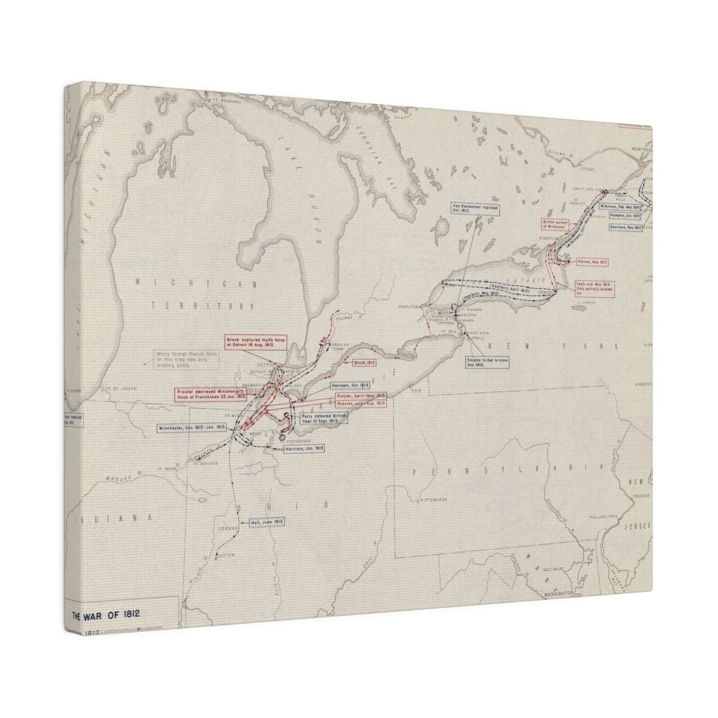 War of 1812, Operations In The North 1812-1814 - Pacific Sky Games