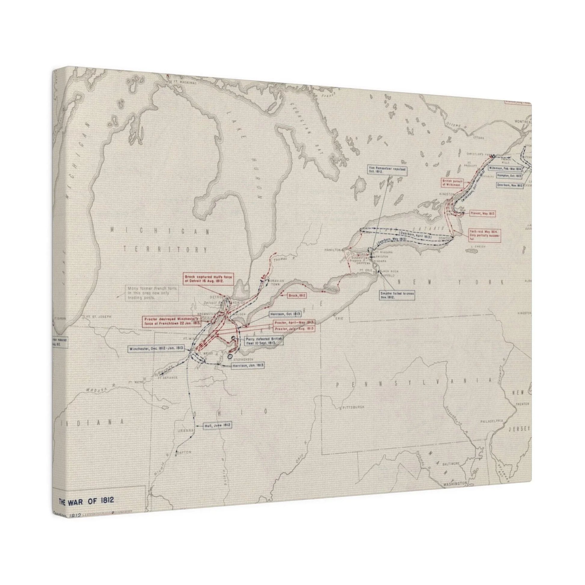 War of 1812, Operations In The North 1812-1814 - Pacific Sky Games