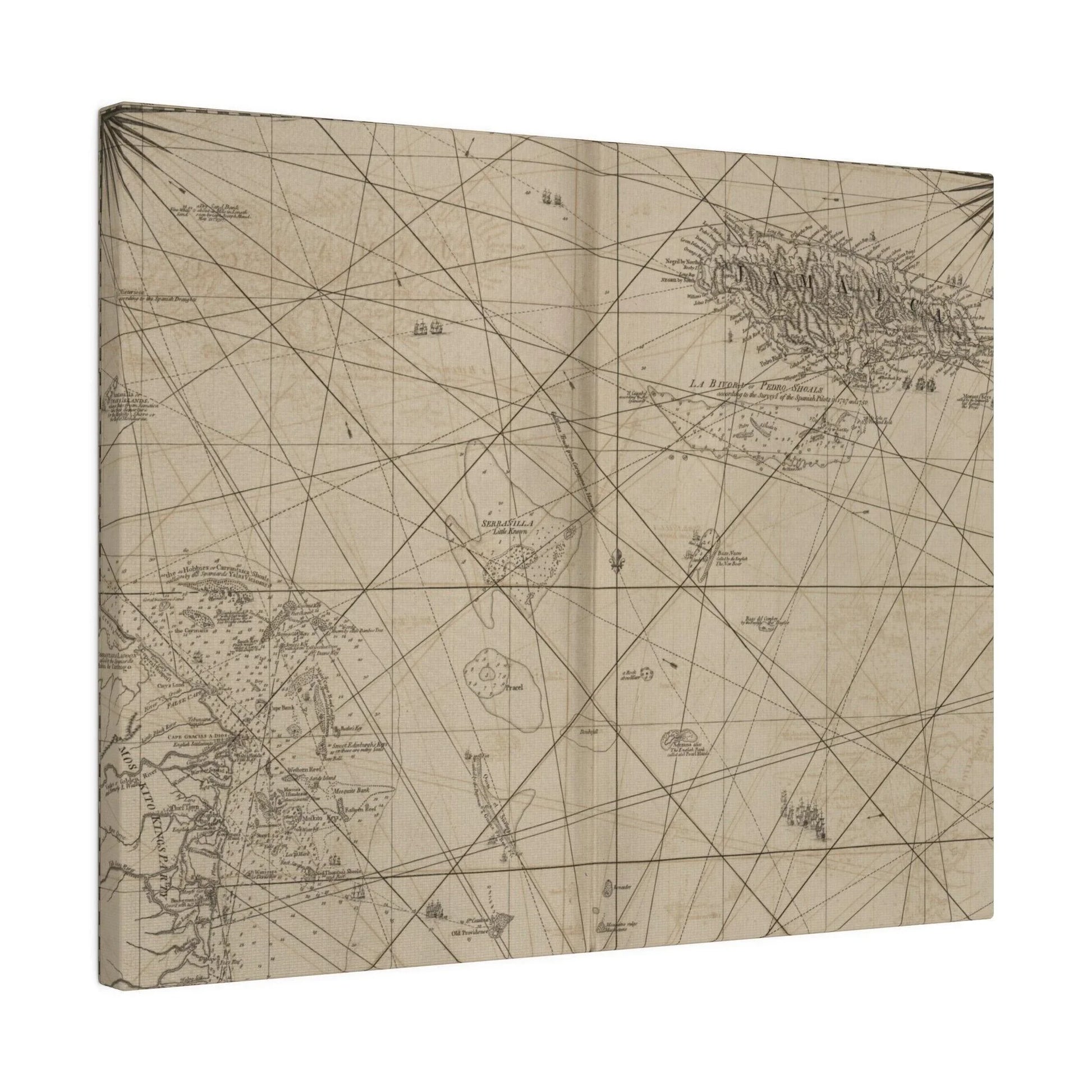 Close-up of vibrant island mural detailing with textured canvas surface and intricate color blending techniques.