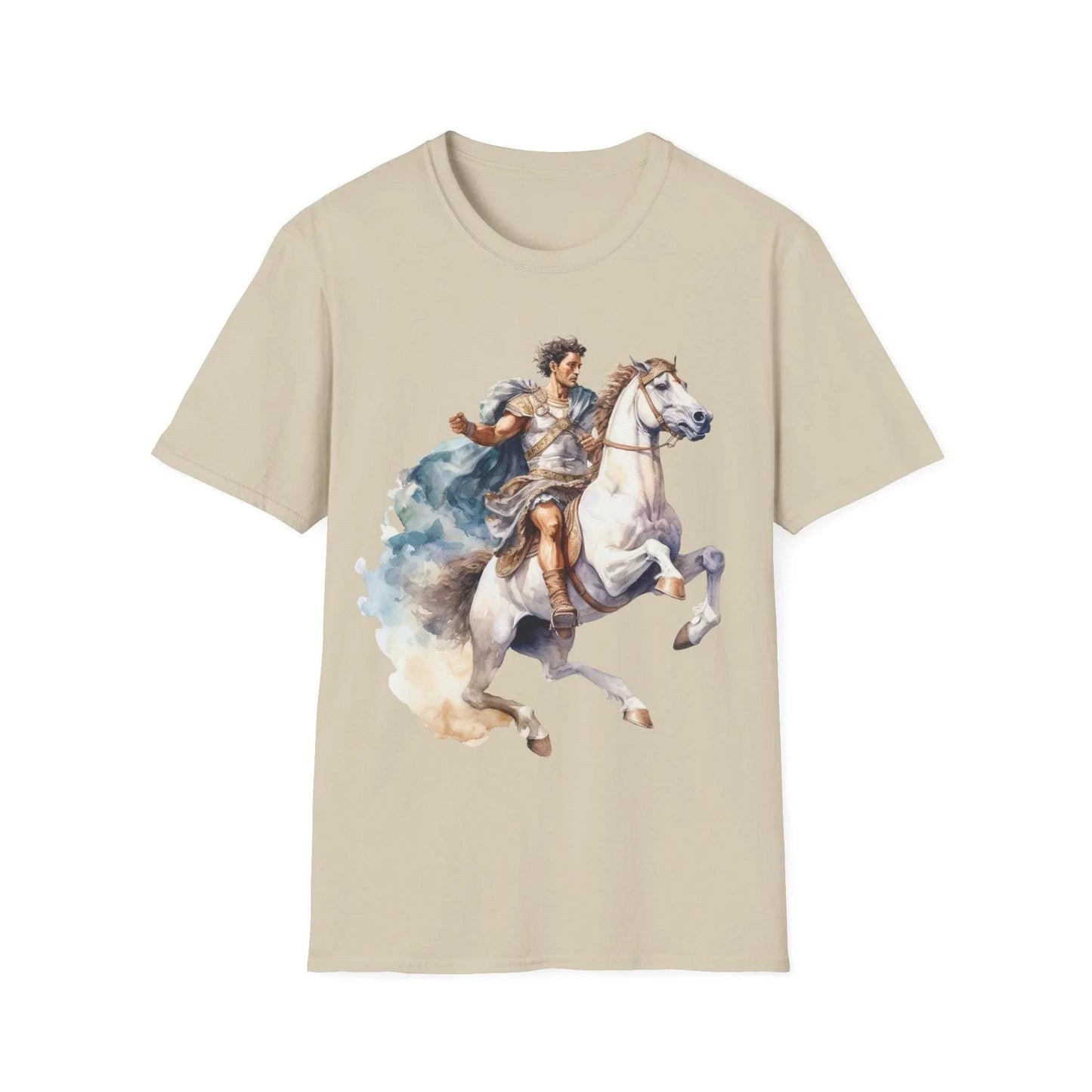 Close-up of the unisex soft cotton fabric and faded worn-in appearance highlighting vintage distressed detailing on the