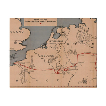 Route of the 281st Engineer Combat Battalion 3 November 1944 to 8 May 1945 - Pacific Sky Games