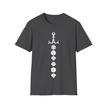 Dice Sword White - Unisex Softstyle T-Shirt