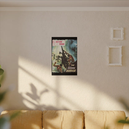 Close-up of the textured canvas surface with visible weave and subtle brushstroke details highlighting the artwork's vintage