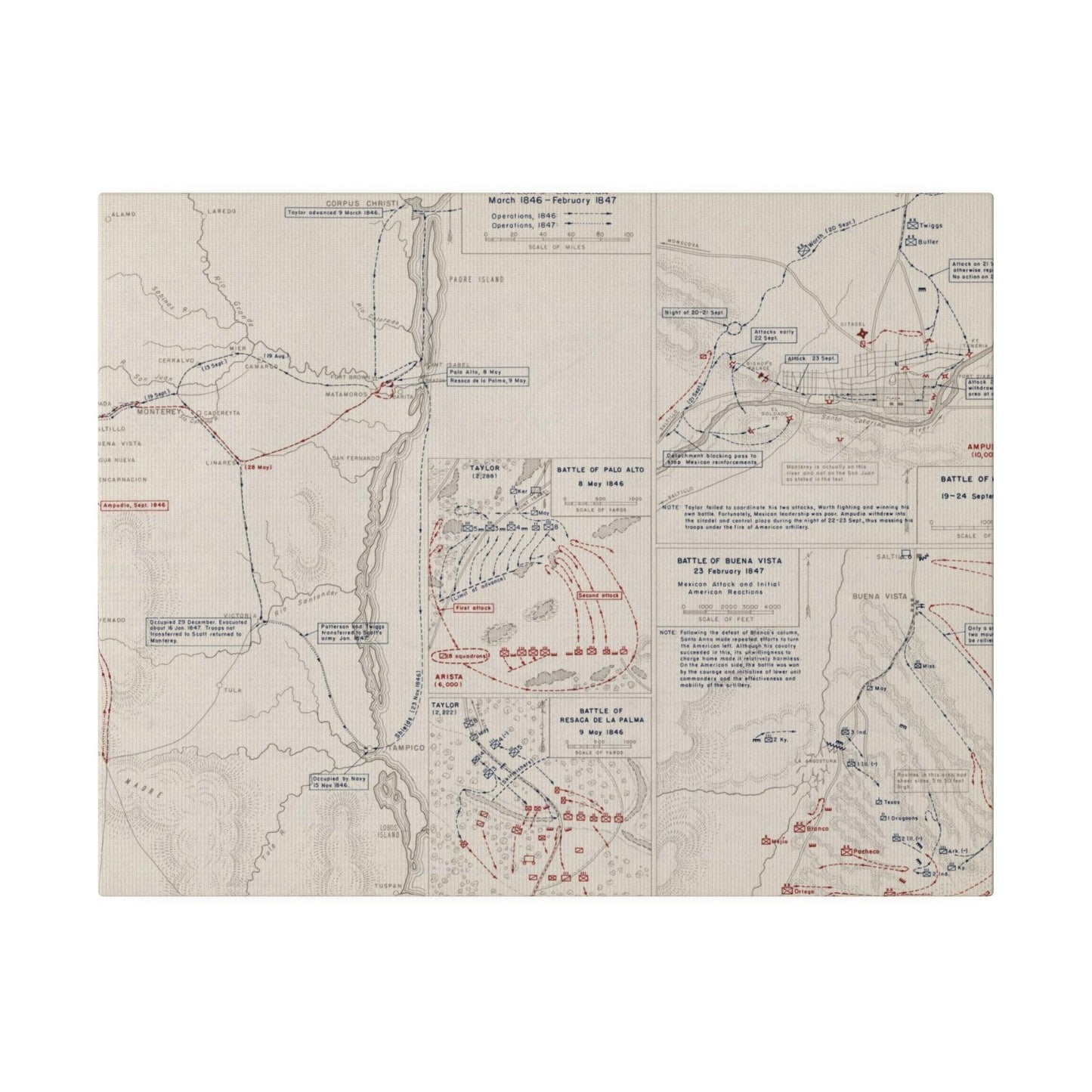 Mexican War, Taylor's Campaign, 1846-1847 - Pacific Sky Games