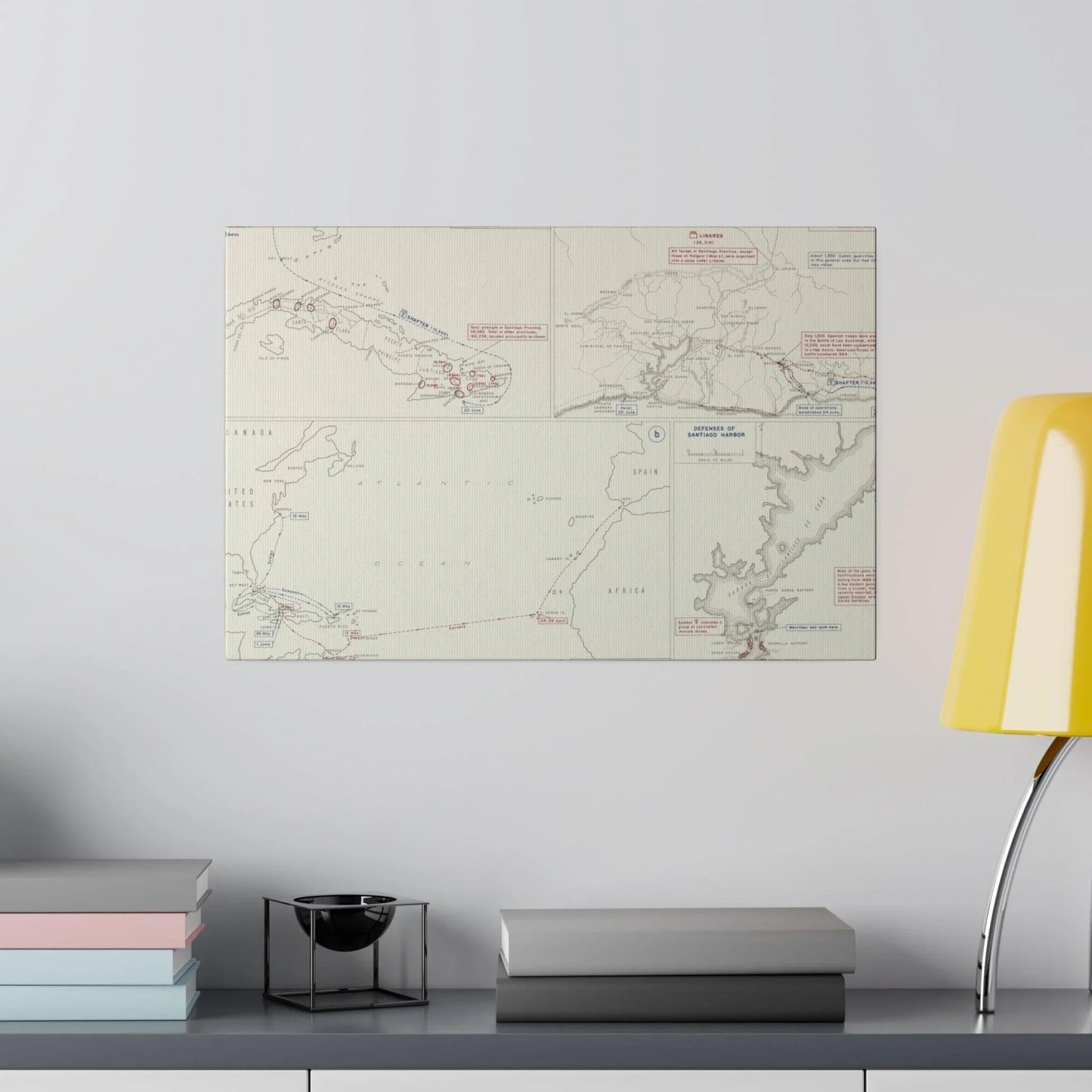 Spanish-American War, Santiago Campaign, Naval Operatoins in the Atlantic Apr-May, Defenses of Santiago Harbor, Spanish Dispositions 20 June, Initial Ops 22-24 June 1898 - Pacific Sky Games