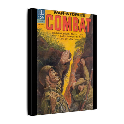 Close-up of the textured canvas surface highlighting the vintage June 1963 print detail and aged finish.