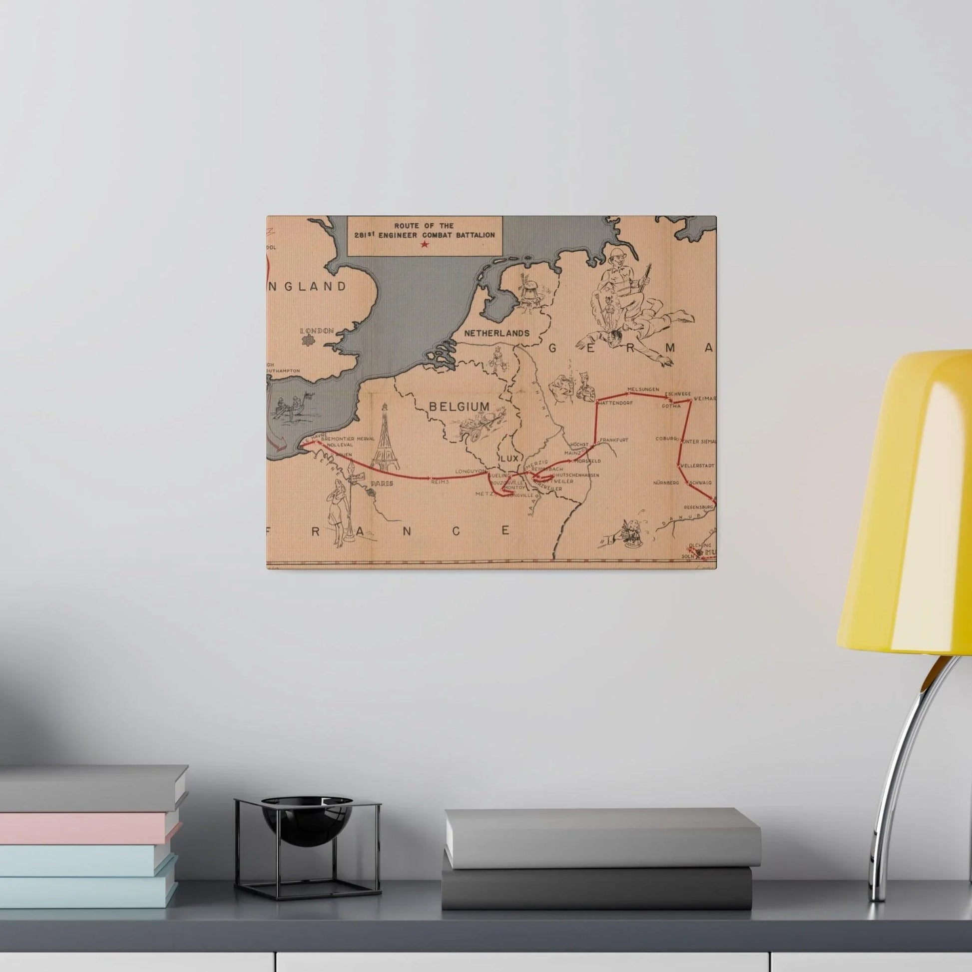 Route of the 281st Engineer Combat Battalion 3 November 1944 to 8 May 1945 - Pacific Sky Games