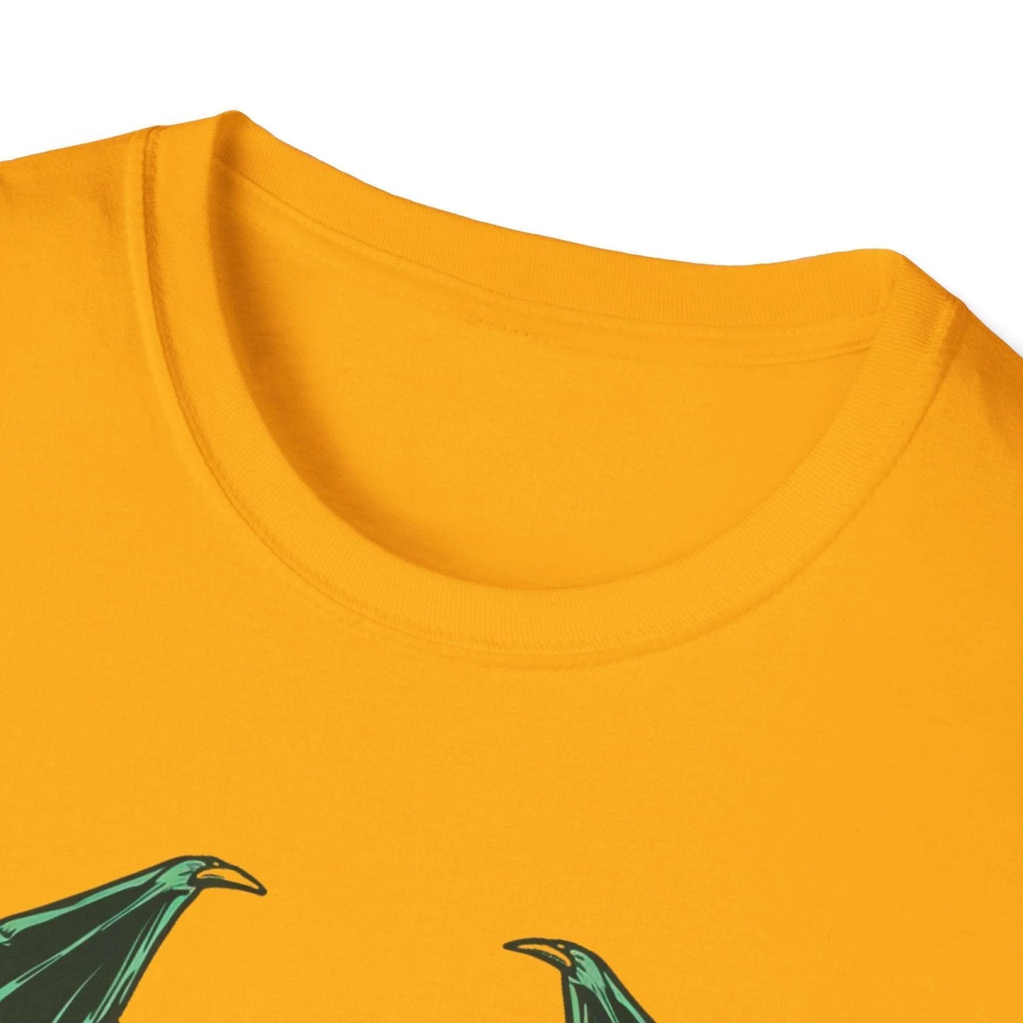 Close-up of the Cthulhu design printed on the charcoal gray soft cotton fabric, highlighting detailed tentacle artwork and