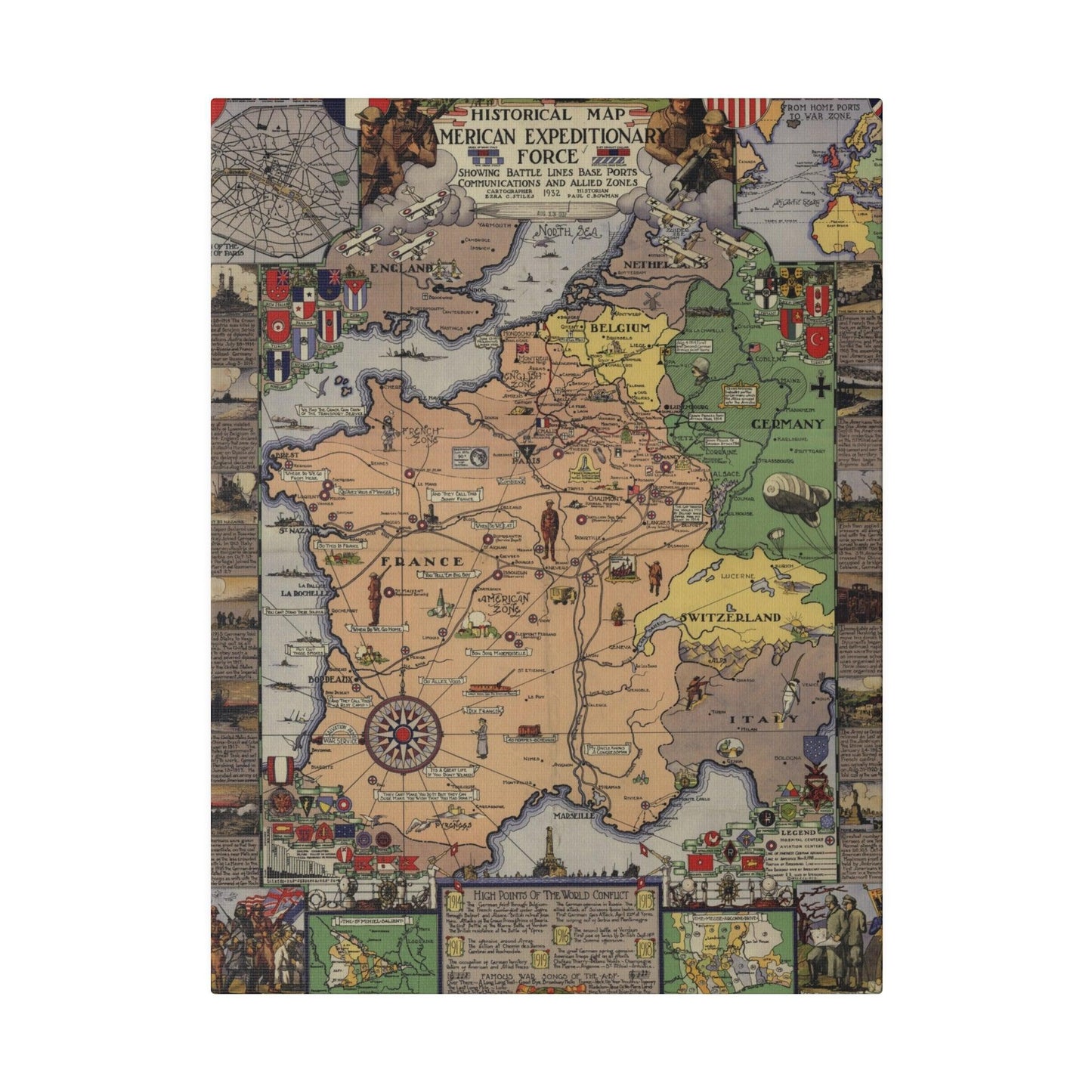 Close-up of the sturdy canvas material highlighting textured weave and reinforced stitching for durability.