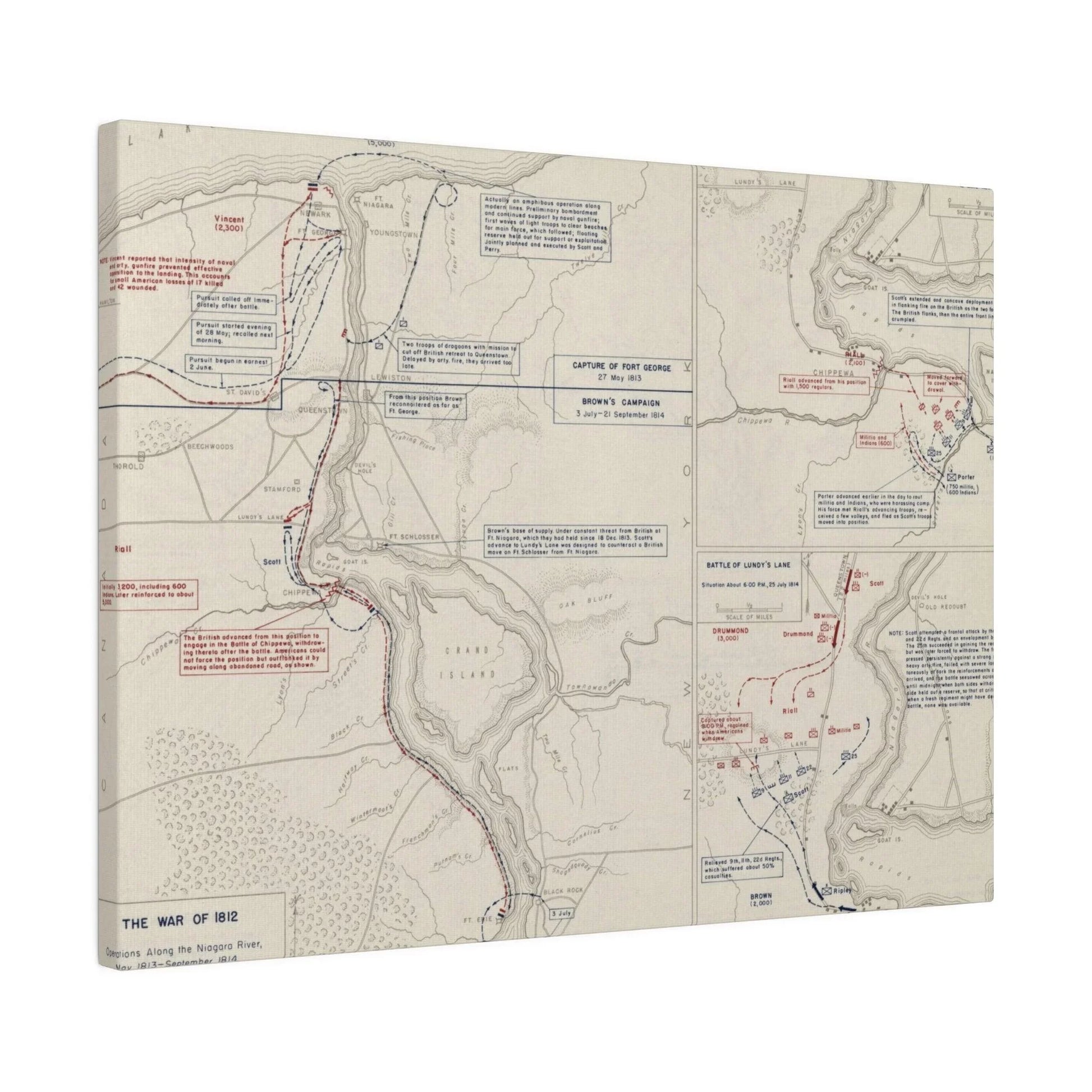 War of 1812, Niagara River 1812-1814 - Pacific Sky Games