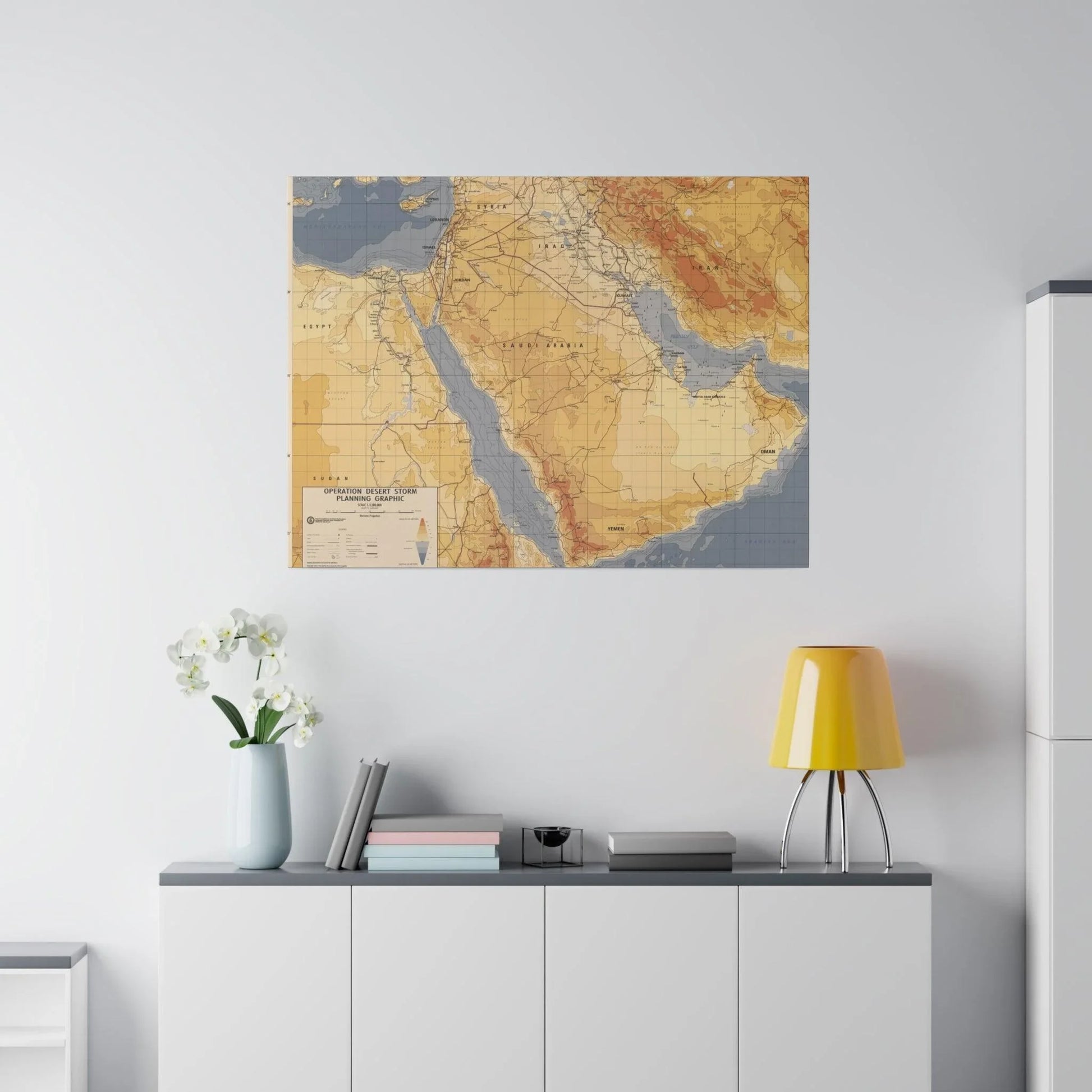 Operation Desert Storm Planning Graphic - Pacific Sky Games