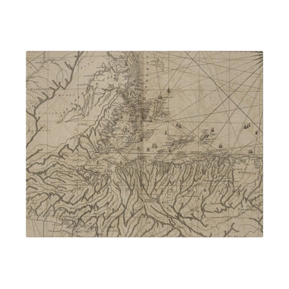 Close-up of the vibrant, textured canvas surface highlighting the rich colors and natural fibers of the Bay of Honduras