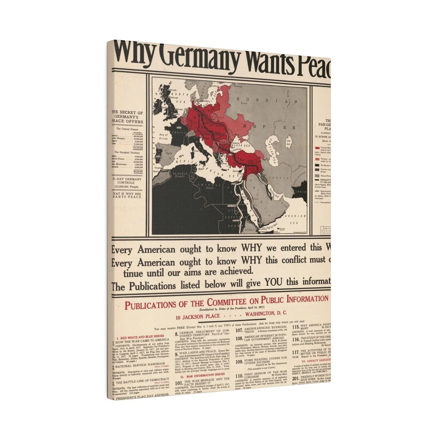 Why Germany Wants Peace 1917 - Pacific Sky Games