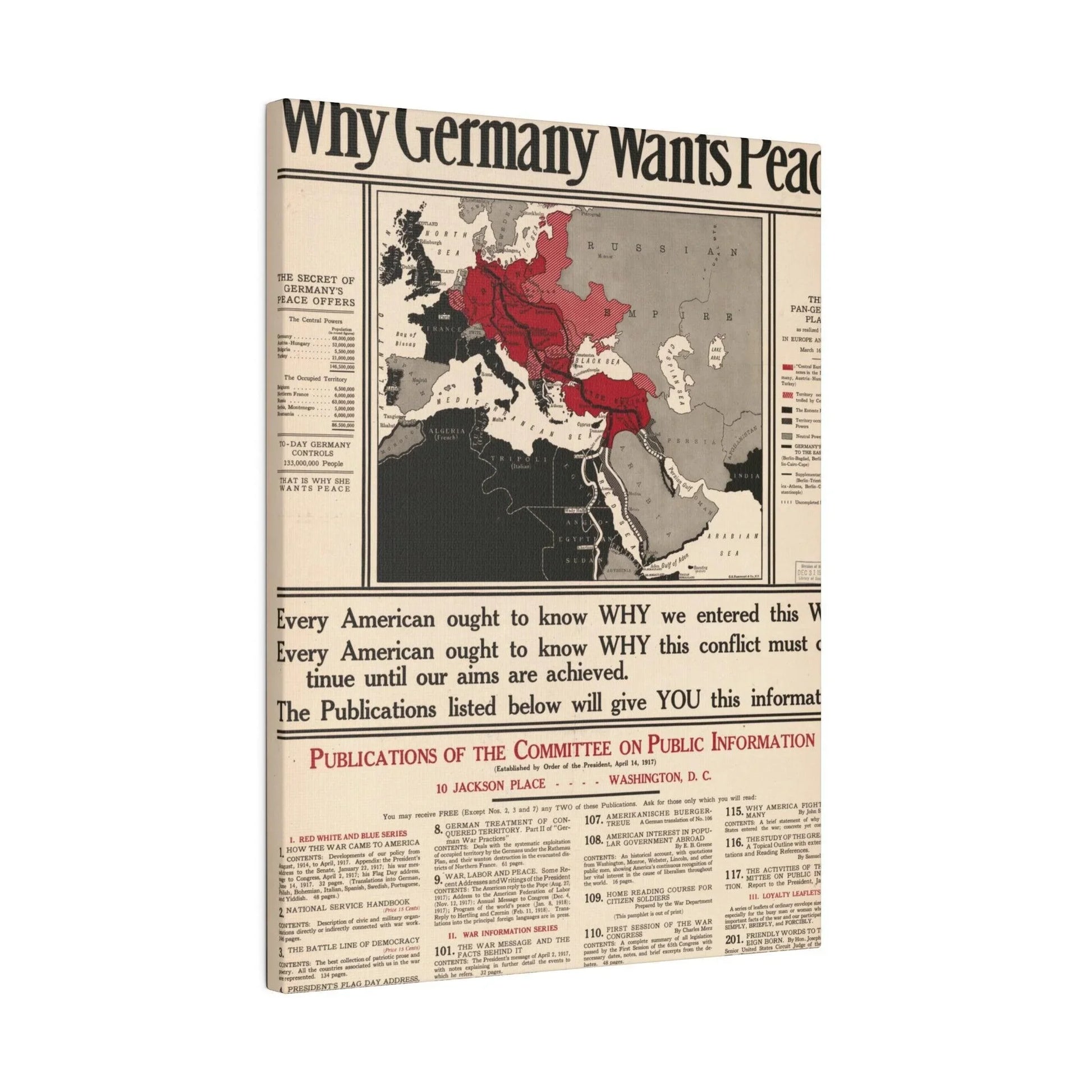 Why Germany Wants Peace 1917 - Pacific Sky Games