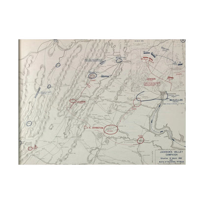 Canvas print of Civil War Battle of Kernstown scene, 24x36 inches, matte finish, eco-friendly materials, Printify brand