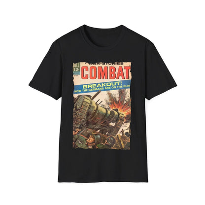 Printify Combat Sept 1964 unisex crew neck cotton T-shirt, regular fit, black color, DTG print, short sleeves, casual fashion