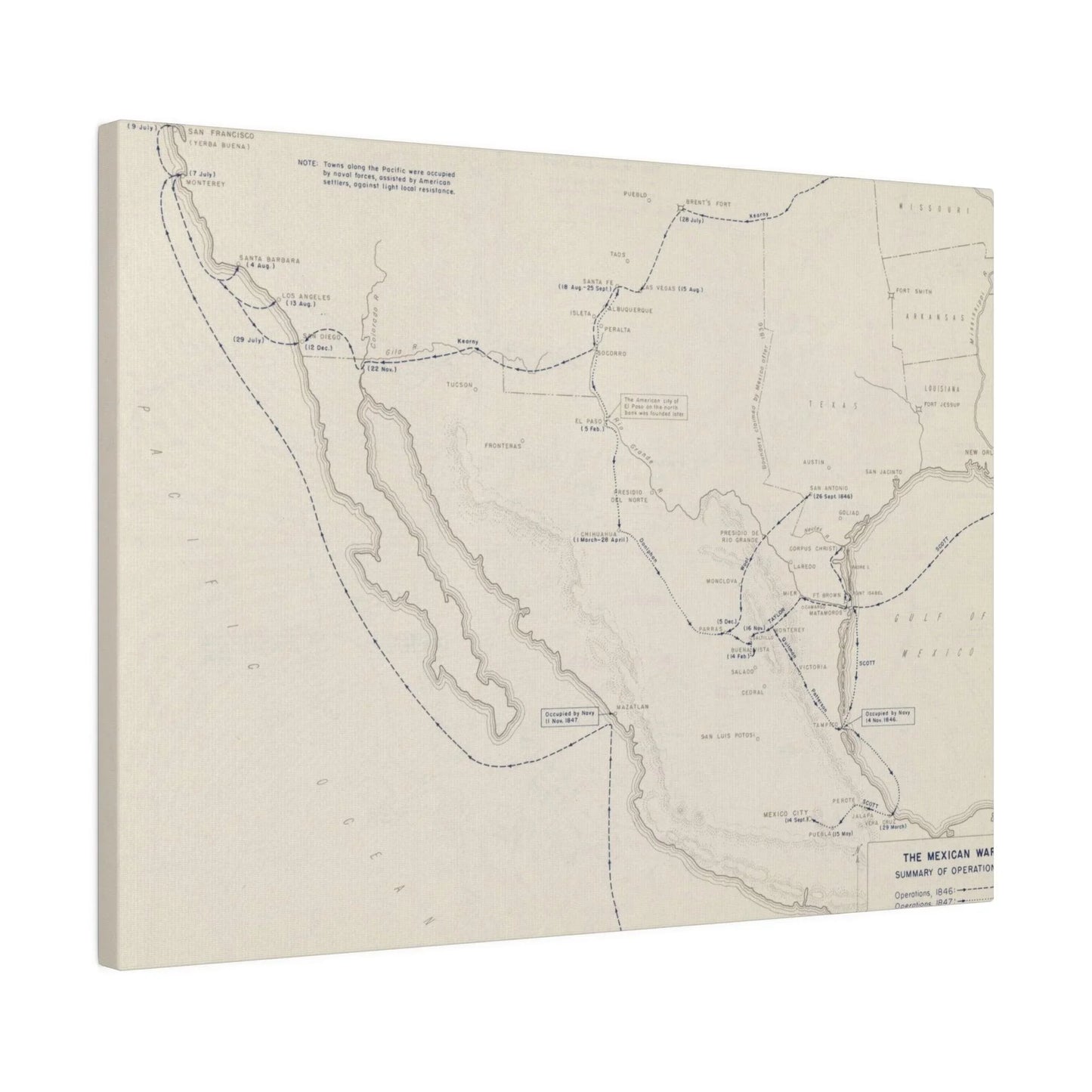 Close-up of detailed canvas texture showcasing aged finish and subtle brushstroke patterns from a top-left angle.