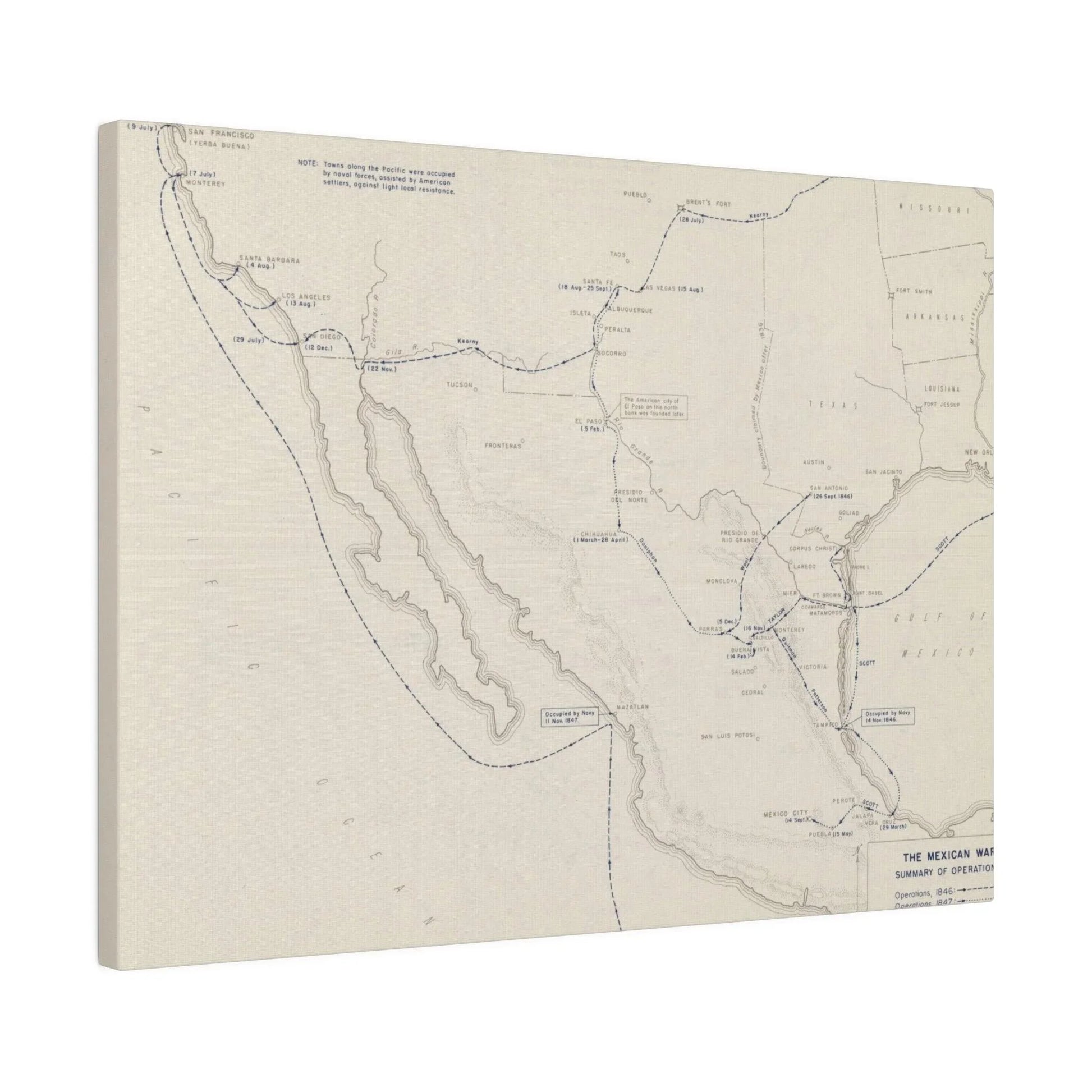 Close-up of detailed canvas texture showcasing aged finish and subtle brushstroke patterns from a top-left angle.