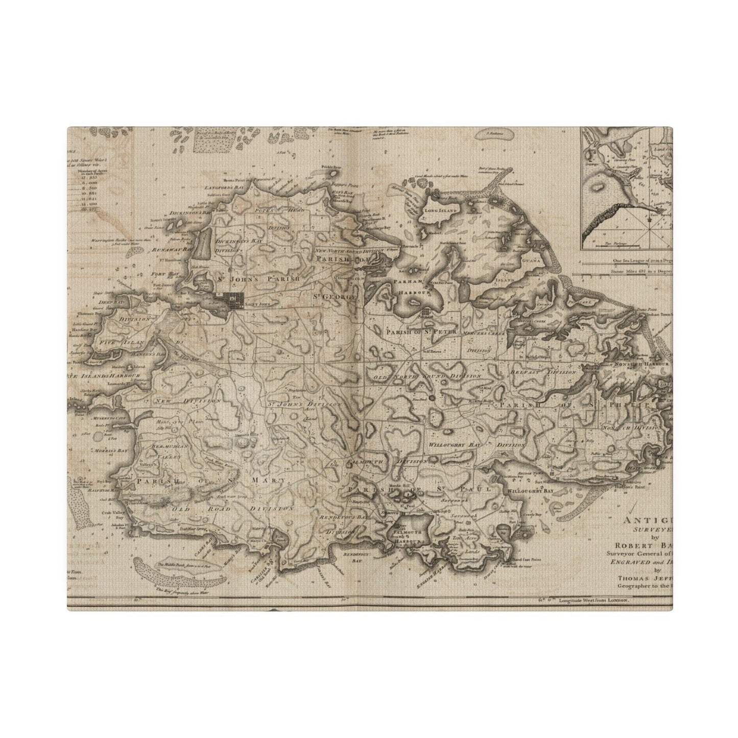 Close-up of Antigua canvas fabric showcasing textured weave and rich navy blue color detail