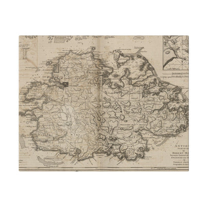 Close-up of Antigua canvas fabric showcasing textured weave and rich navy blue color detail