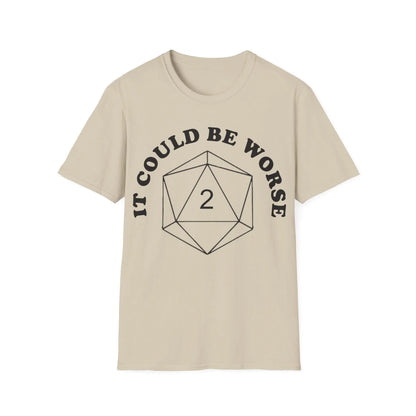 Close-up of the black unisex softstyle T-shirt's collar and neckline stitching, showcasing smooth fabric and reinforced seam