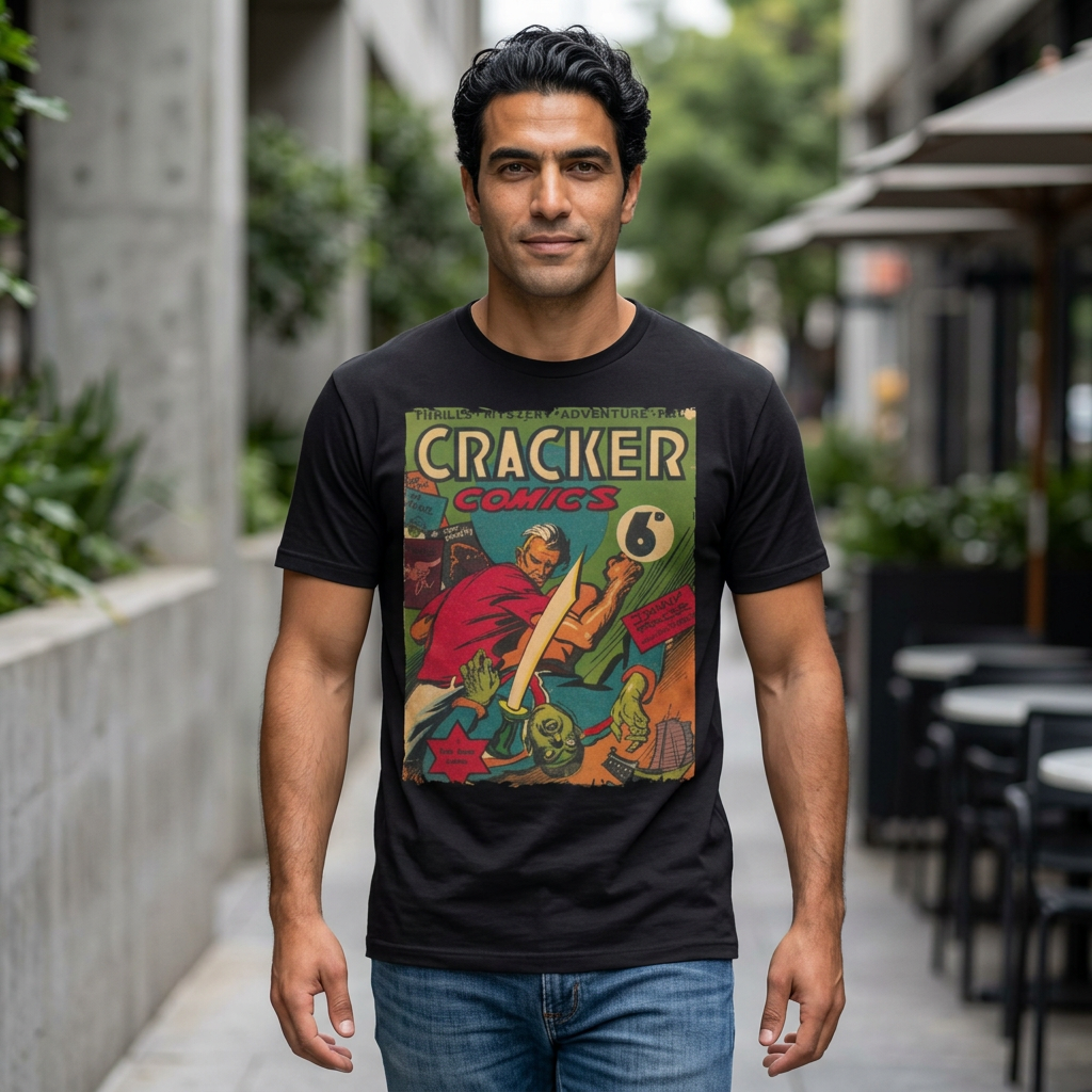Printify Cracker 1943 unisex softstyle T-shirt, cotton fabric, regular fit, crew neck, white color, short sleeves