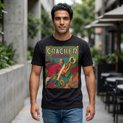 Printify Cracker 1943 unisex softstyle T-shirt, cotton fabric, regular fit, crew neck, white color, short sleeves