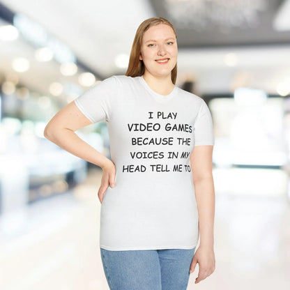 Close-up of the soft, black cotton fabric showing subtle heather texture and reinforced double-stitched neckline detail