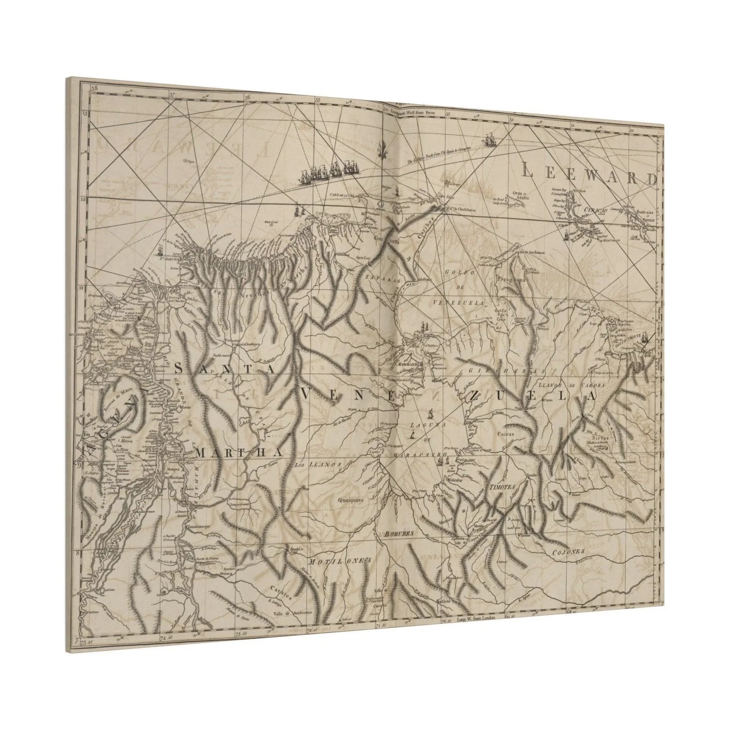 Close-up of vibrant blue and green hues highlighting textured canvas surface and subtle brushstroke details for coastal