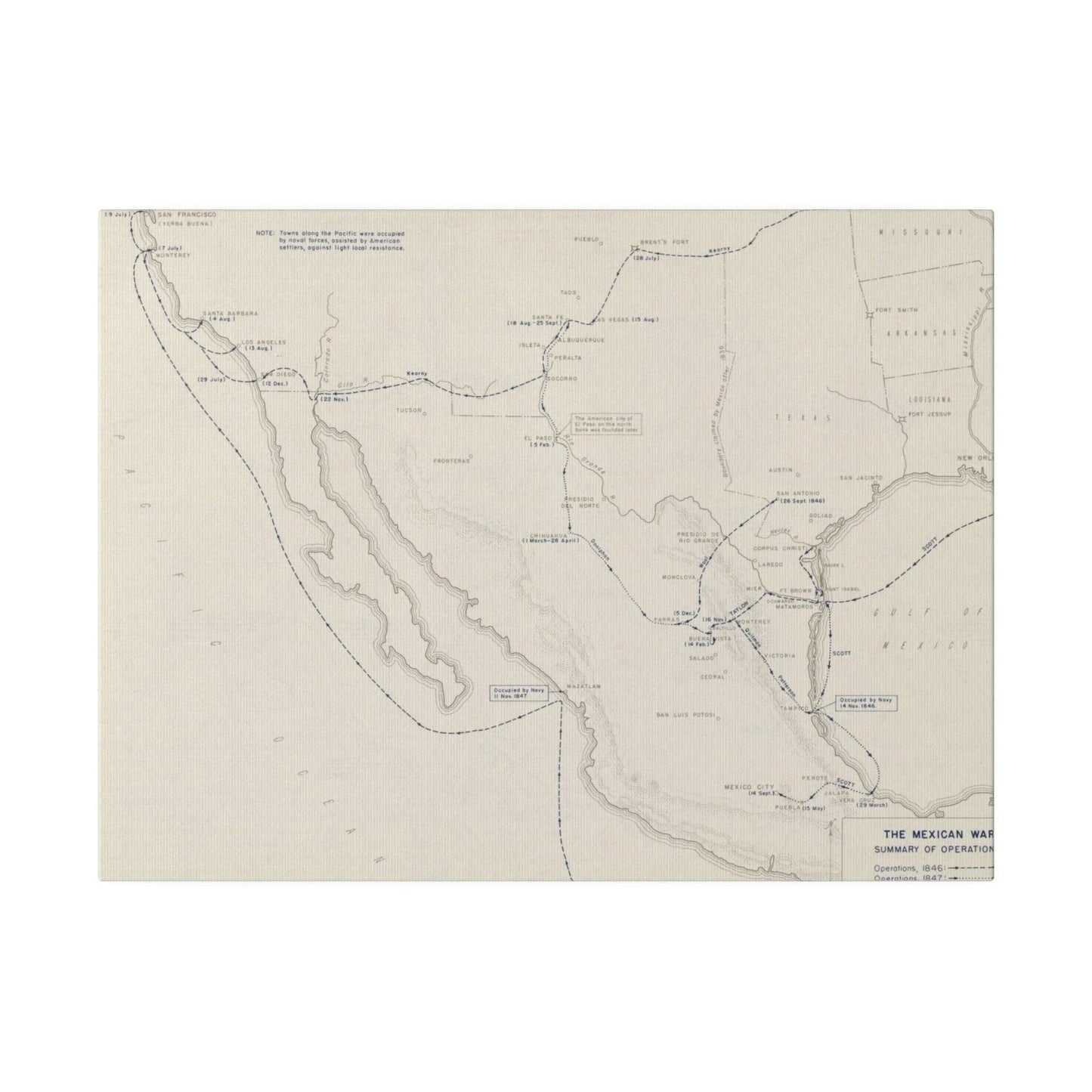 Close-up of vintage canvas texture and faded war-era color details highlighting aged material and craftsmanship.