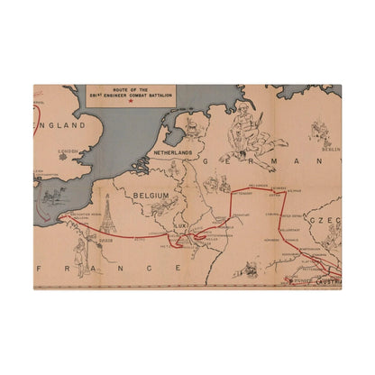 Route of the 281st Engineer Combat Battalion 3 November 1944 to 8 May 1945 - Pacific Sky Games