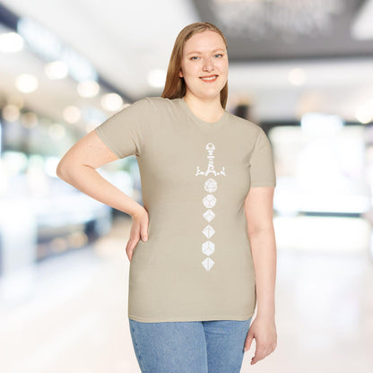 Dice Sword White - Unisex Softstyle T-Shirt