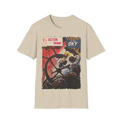 Front neckline detail highlighting the unisex relaxed fit, soft cotton fabric in charcoal gray with subtle stitch accents