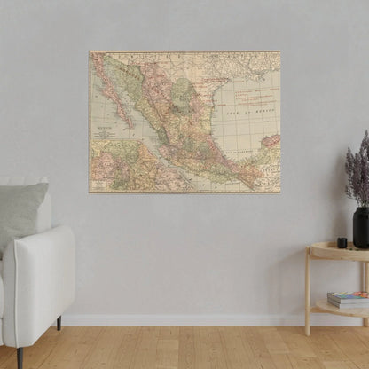 Close-up of textured canvas surface highlighting brushstroke details and vibrant color edges from the Mexican Revolution