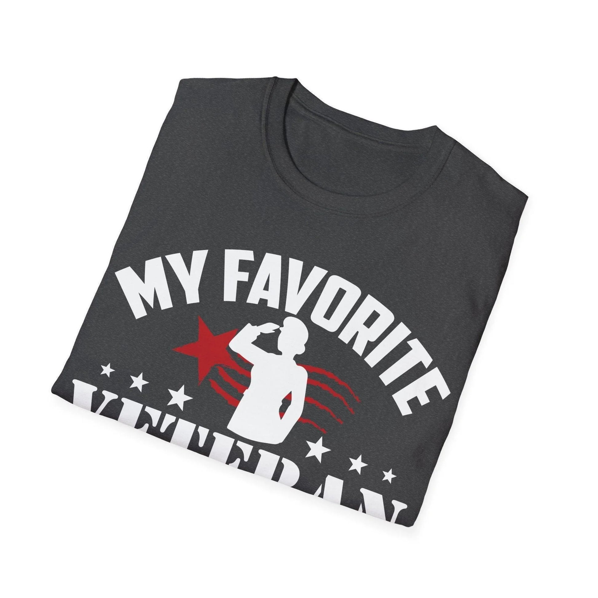 Close-up of the unisex softstyle fabric texture highlighting the vibrant navy color and reinforced double-stitched hem