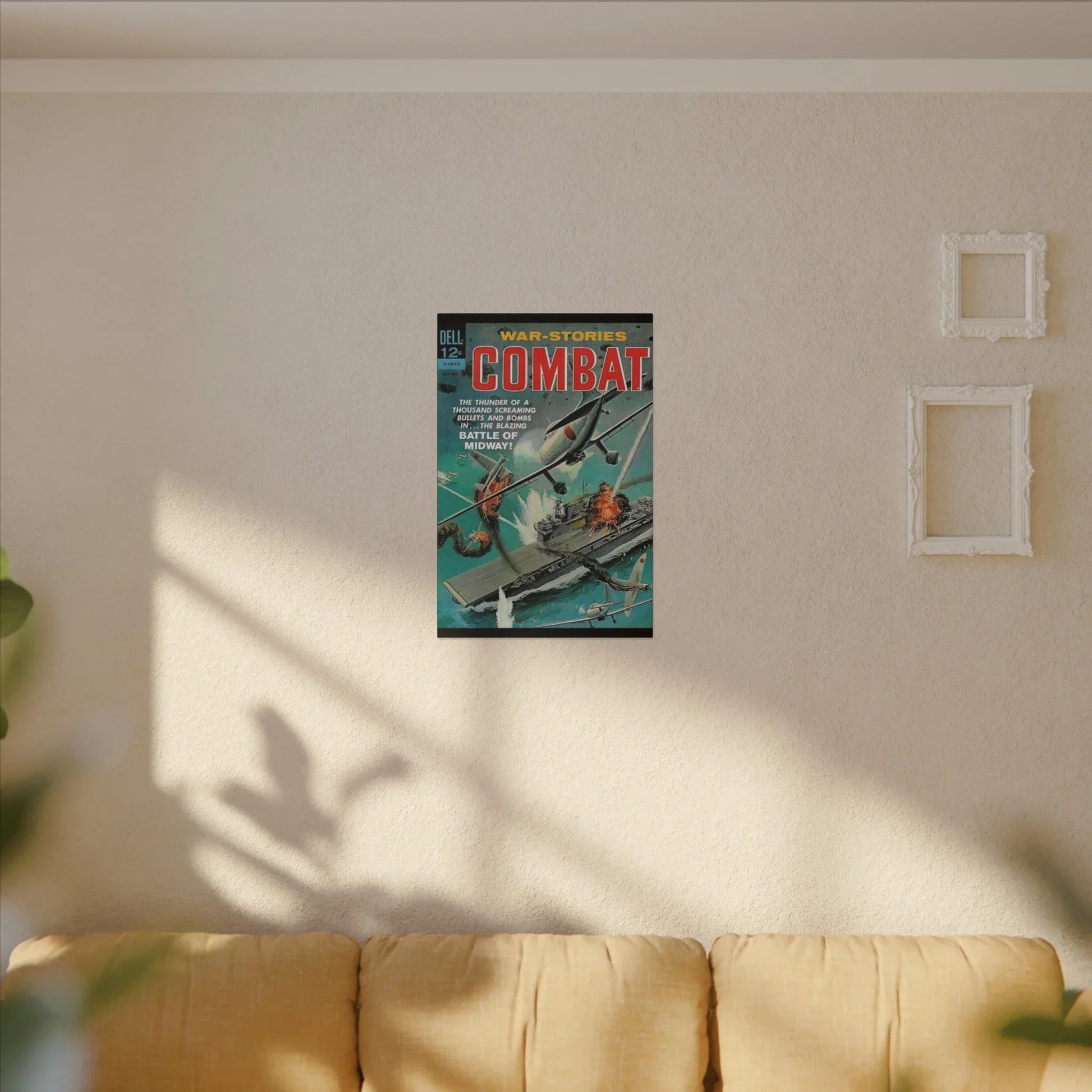 Close-up of the textured canvas material highlighting subtle color variations and detailed fabric weave in the Combat, Dec