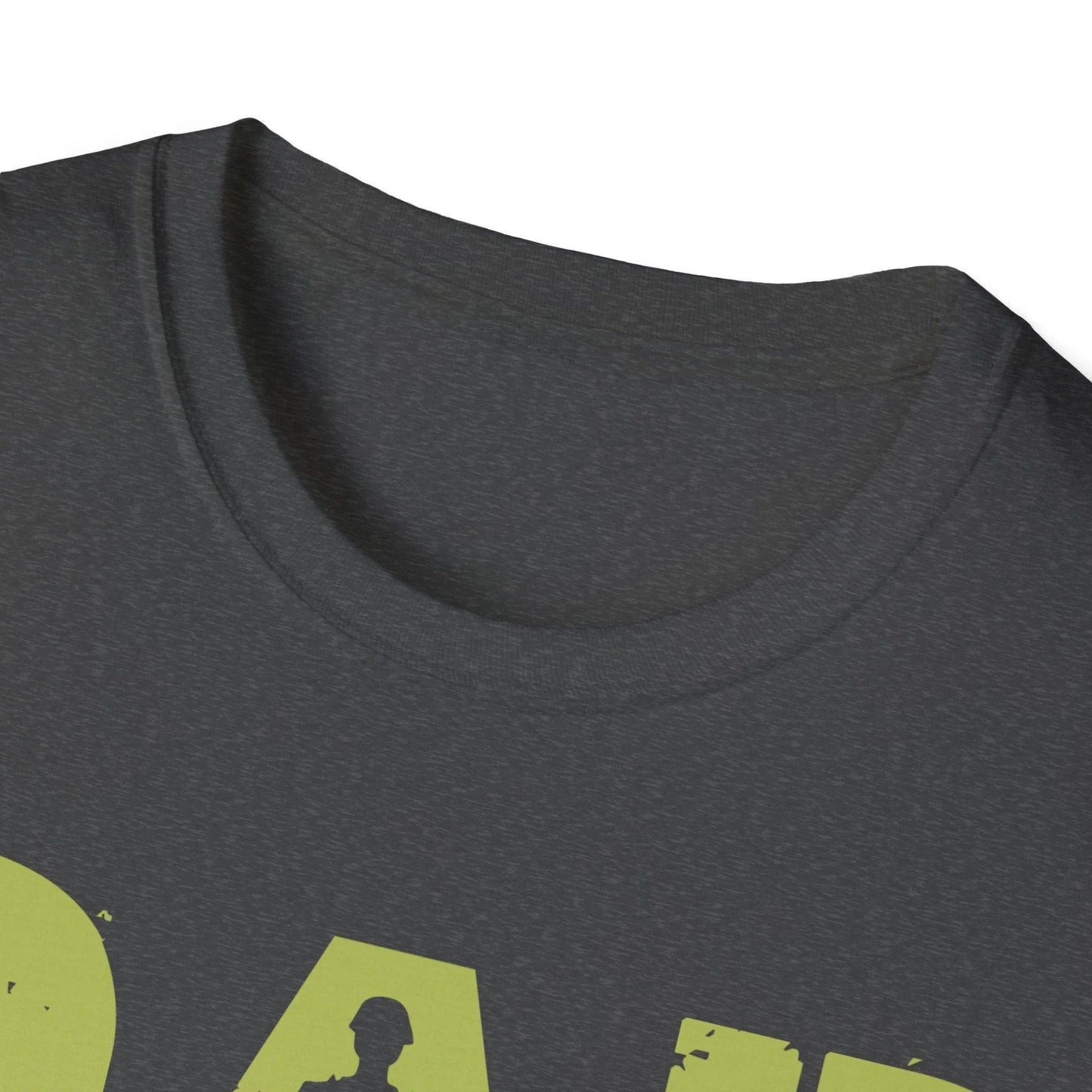 Close-up of the unisex softstyle fabric with crimson color and subtle textured surface, highlighting the comfortable